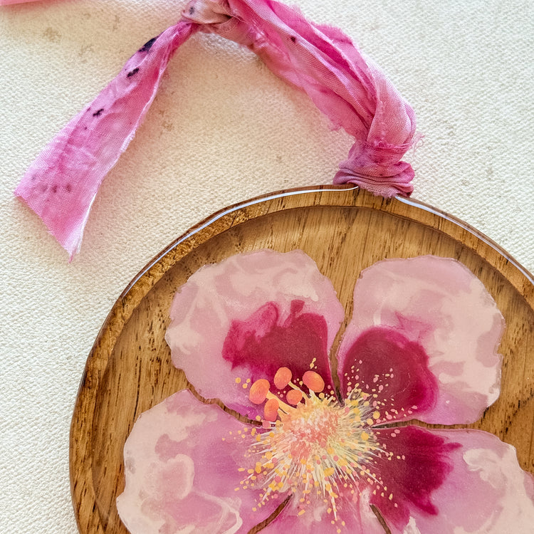 ハワイの花飾り