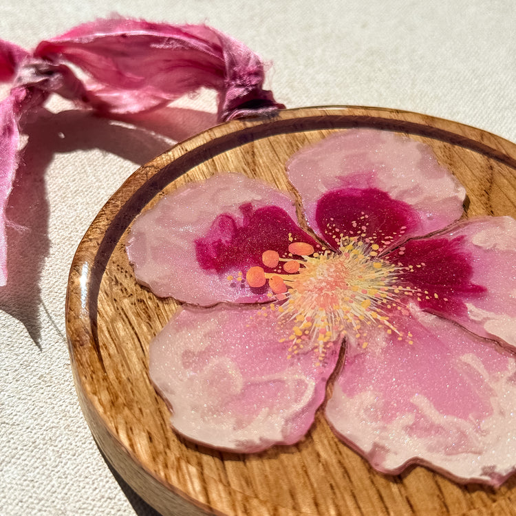 ハワイの花飾り