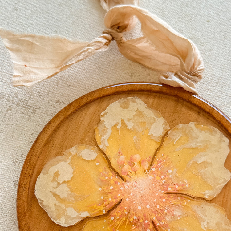 ハワイの花飾り